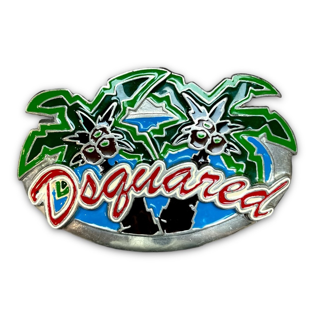 Dsquared² Early 2000’s Palm Tree Belt Buckle